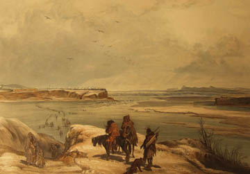 Karl Bodmer, Fort Clark on the Missouri, 1834